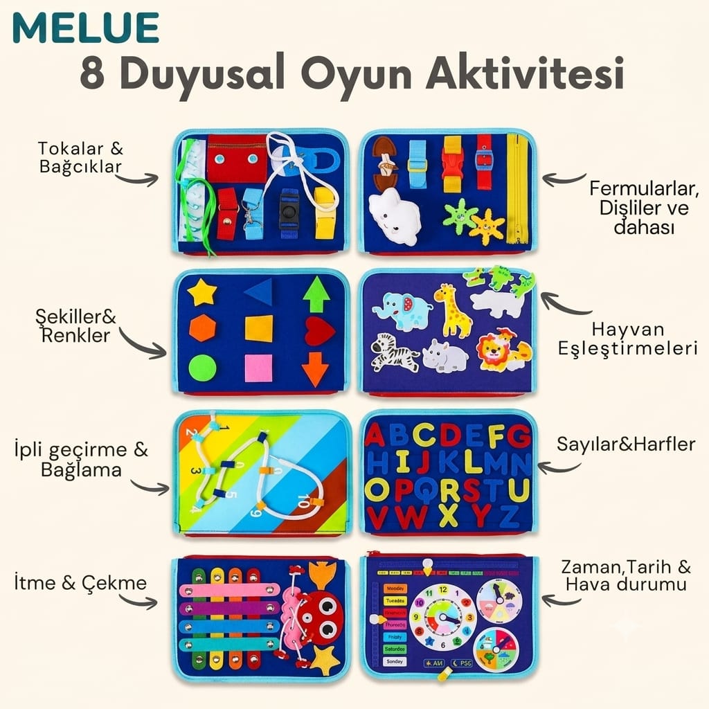 Melue Montessori Öğrenme Seti